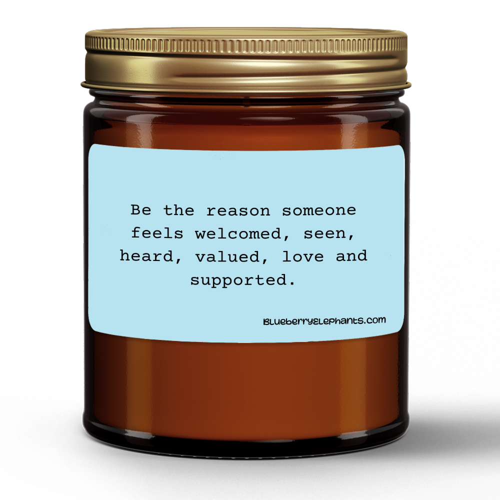 Be The Reason Motivational Natural Wax Candle in Amber Jar (9oz)