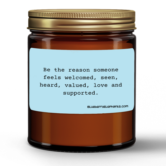 Be The Reason Motivational Natural Wax Candle in Amber Jar (9oz)